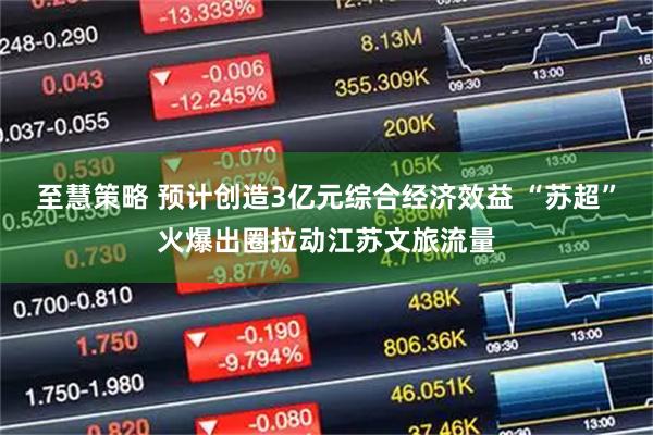 至慧策略 预计创造3亿元综合经济效益 “苏超”火爆出圈拉动江苏文旅流量