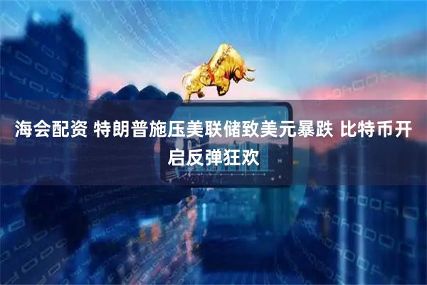 海会配资 特朗普施压美联储致美元暴跌 比特币开启反弹狂欢