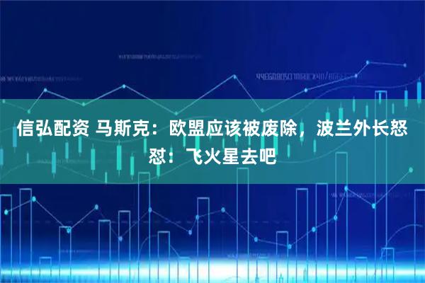 信弘配资 马斯克：欧盟应该被废除，波兰外长怒怼：飞火星去吧